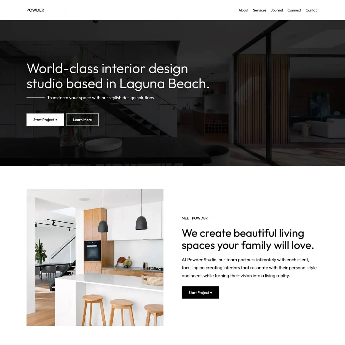 Powder Business WordPress theme screenshot